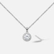 Halskette Silber 925 - Brilliantschliff rhodiniert 45cm