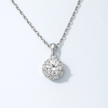 Halskette Silber 925 - rhodiniert Zirkonia in Brilliantschliff 45 cm