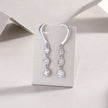 Elegante Moissanit Ohrringe mit 0.92 Karat in höchster VVS1-Reinheit und edlem D-Farbgrad aus rhodiniertem 925 Silber