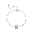 Moissanit Tennis Armband mit 1.7 Karat VVS1 Reinheit und D Farbgrad aus rhodiniertem 925 Silber (18 cm)
