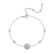 Moissanit Tennis Armband mit 1.44 Karat VVS1 Reinheit und D Farbgrad aus rhodiniertem 925 Silber (18 cm)