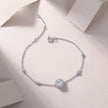 Moissanit Tennis Armband mit 1.44 Karat VVS1 Reinheit und D Farbgrad aus rhodiniertem 925 Silber (18 cm)