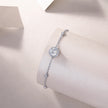 Moissanit Tennis Armband mit 1.44 Karat VVS1 Reinheit und D Farbgrad aus rhodiniertem 925 Silber (18 cm)