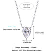 Moissanit Halskette 2 Karat in VVS-Reinheit und Farbgrad D in Tropfen Schliff - rhodinierte  Anhänger mit eleganter  Kette aus 925er Silber