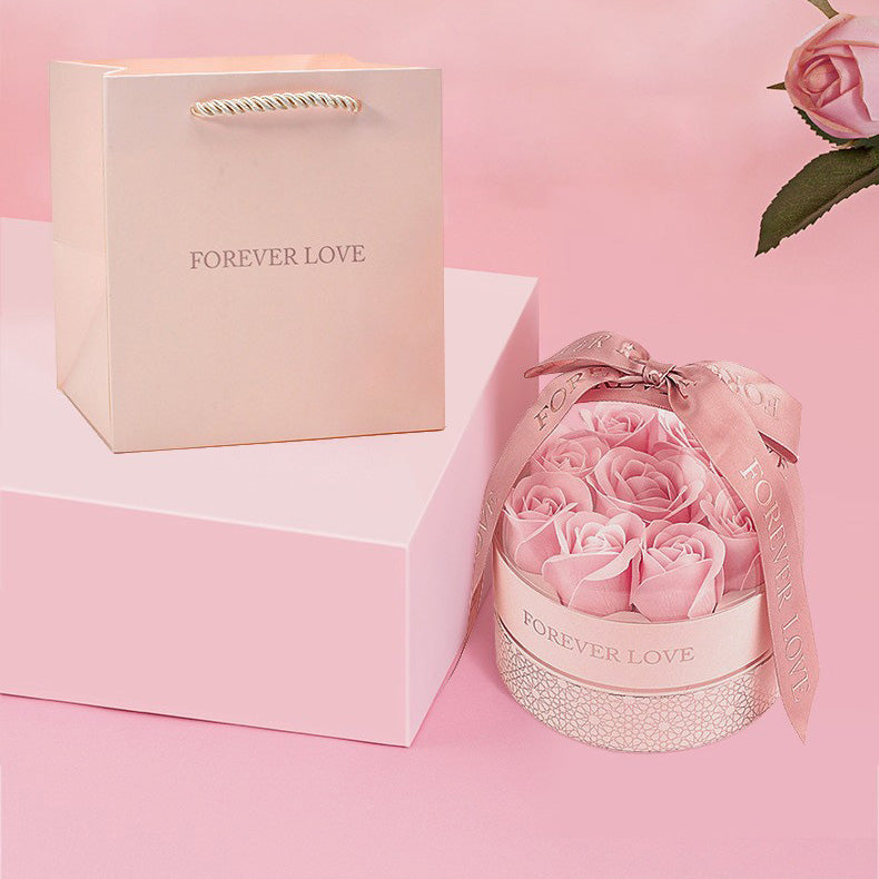 Geschenk-Box 9 Rosen