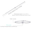 Moissanit Tennis Armband mit 0.9 Karat VVS1 Reinheit und D Farbgrad aus rhodiniertem 925 Silber (18 cm)